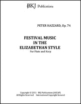 FESTIVAL MUSIC IN THE ELIZABETHEN STYLE, OP 74 P.O.D. cover